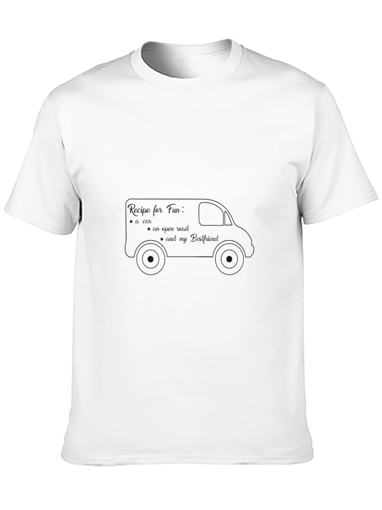 Recipe for Fun Black Graphic Tee