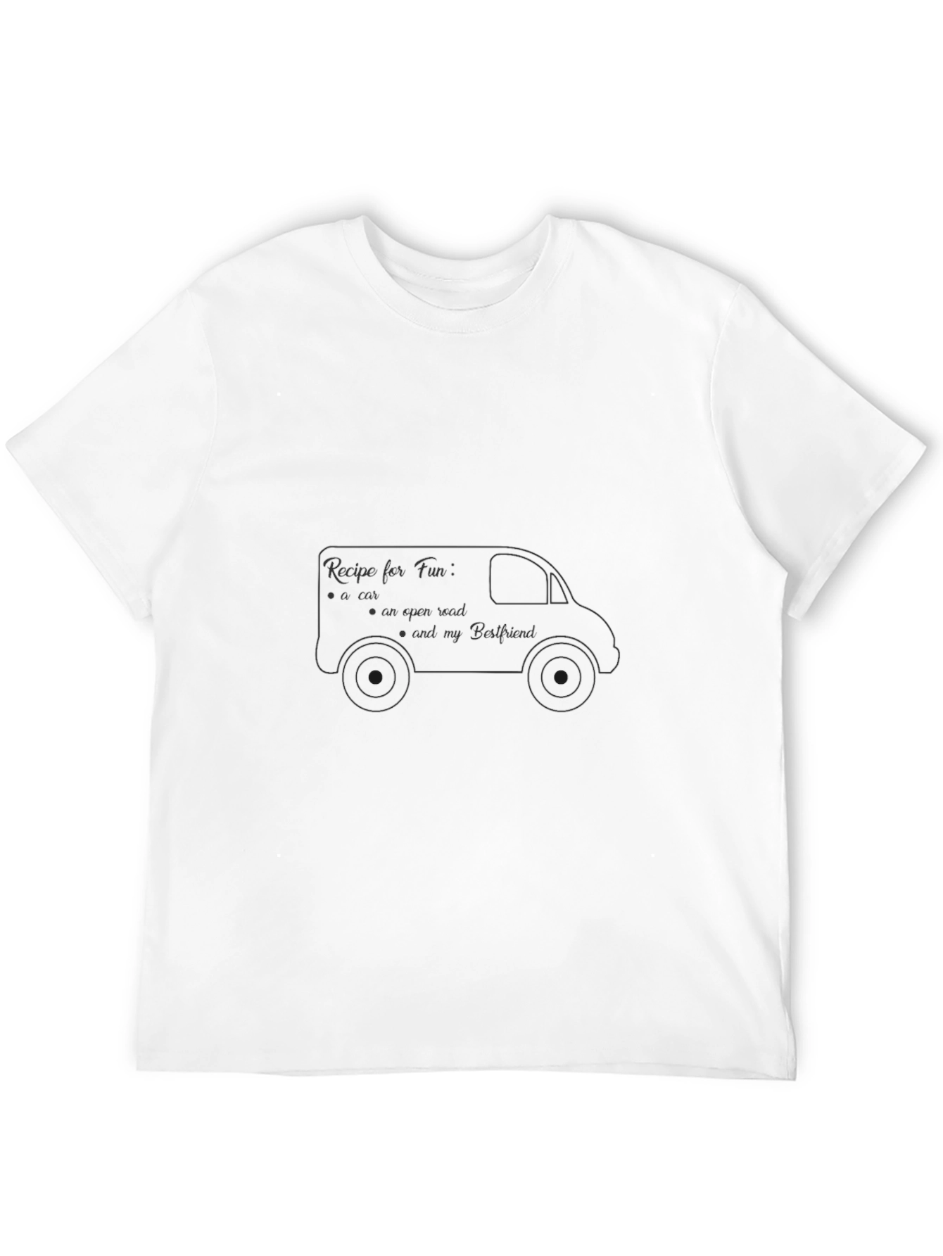 Recipe for Fun Black Graphic Tee