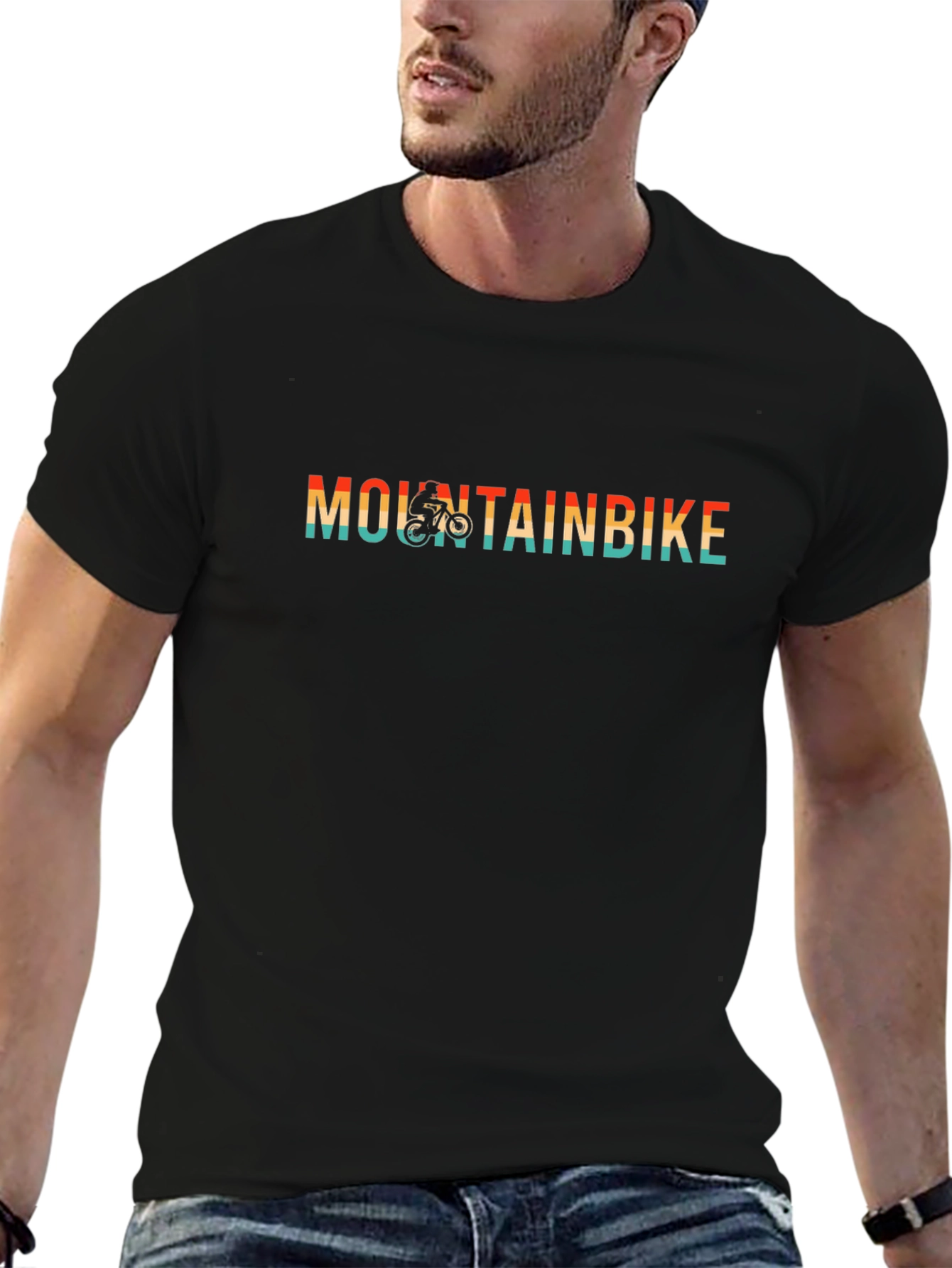 Mountain Bike Graphic Tee - Retro Style