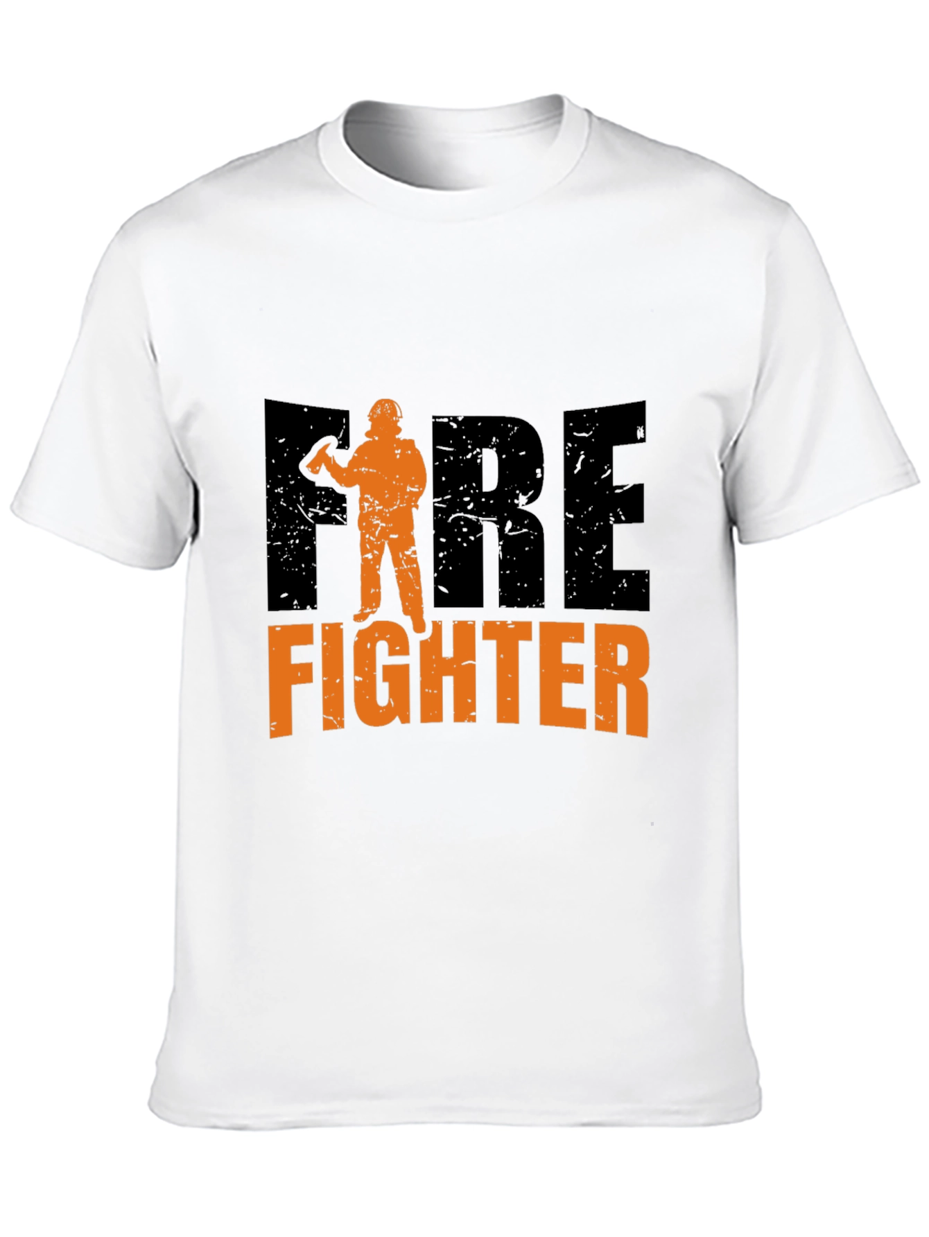 Firefighter Graphic T-Shirt - Black Cotton Tee