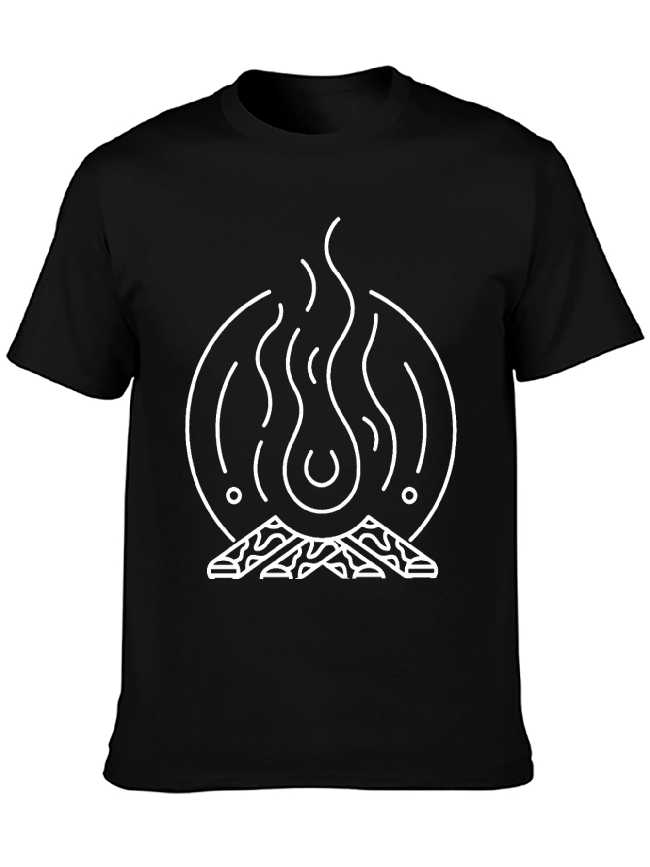 Campfire Graphic Tee - Black Unisex