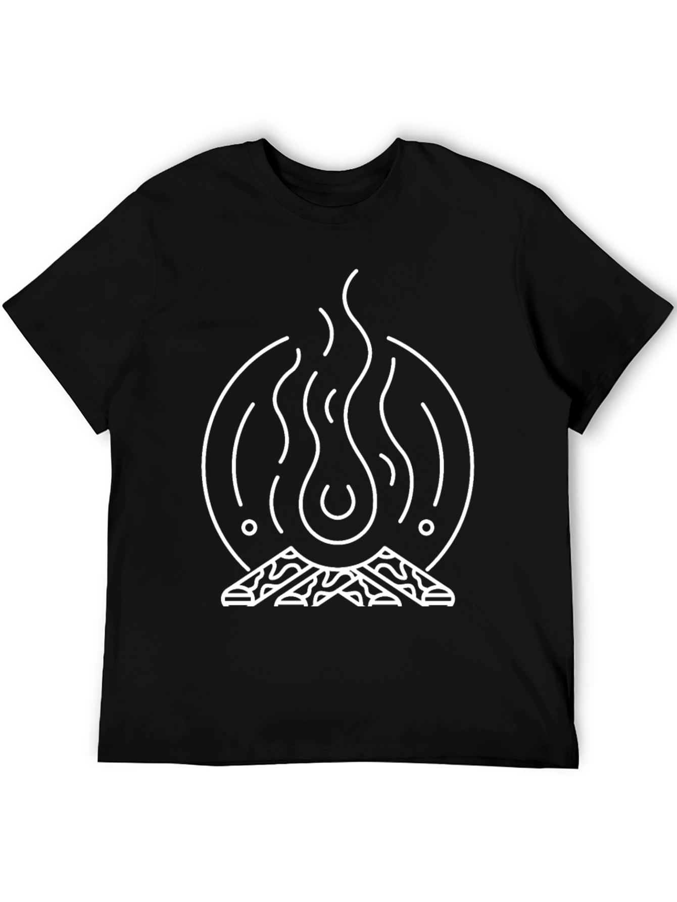 Campfire Graphic Tee - Black Unisex