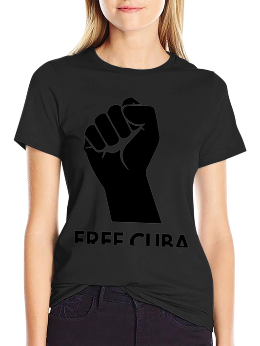 Free Cuba T-Shirt - Black Graphic Tee