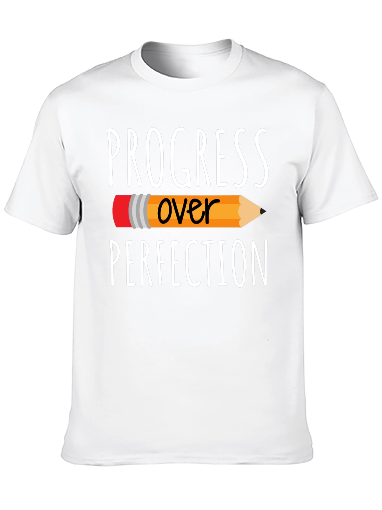 Progress Over Perfection Graphic Tee - Black T-Shirt
