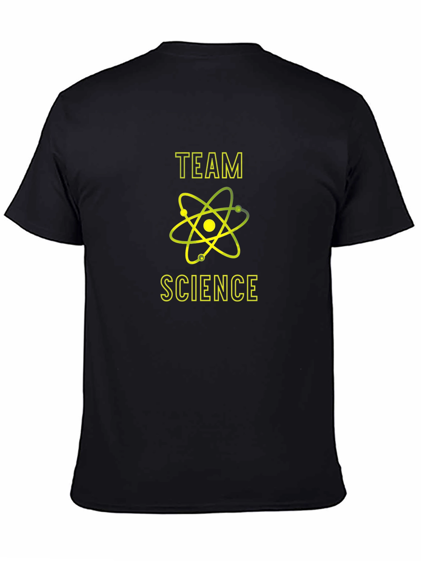 Team Science Graphic T-Shirt - Black Crew Neck Tee