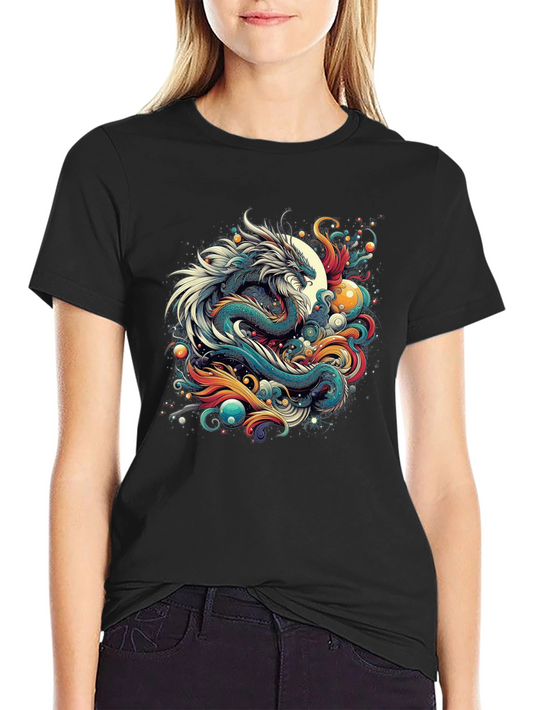 Dragon Graphic Tee - Fantasy Art T-Shirt
