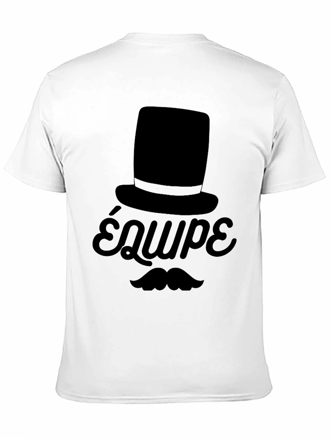 Top Hat & Moustache T-Shirt - Équipe
