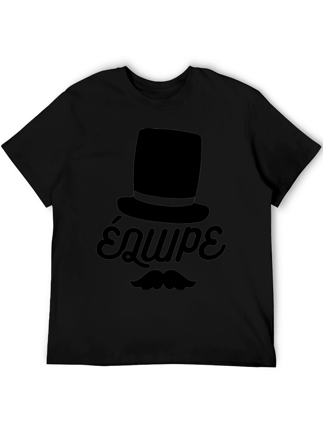 Top Hat & Moustache T-Shirt - Équipe