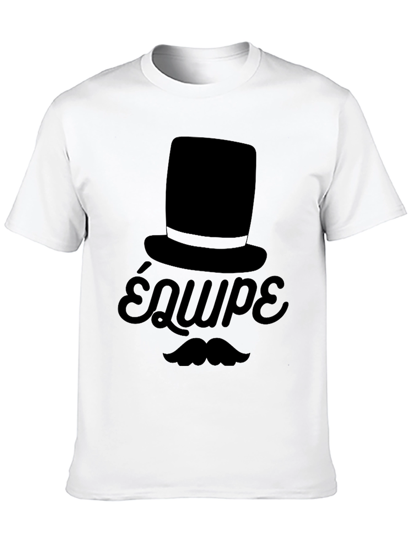 Top Hat & Moustache T-Shirt - Équipe