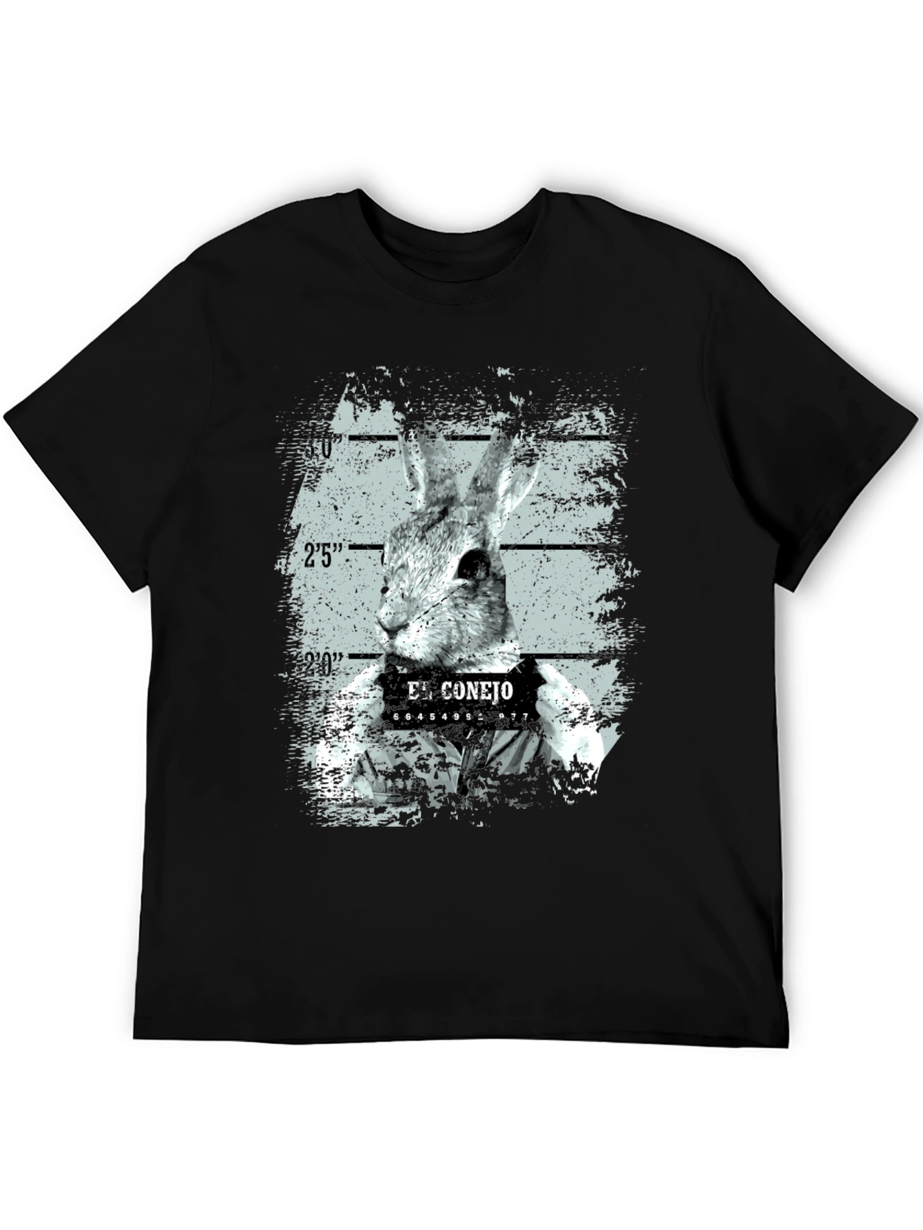El Conejo Mugshot Tee - Funny Rabbit T-Shirt