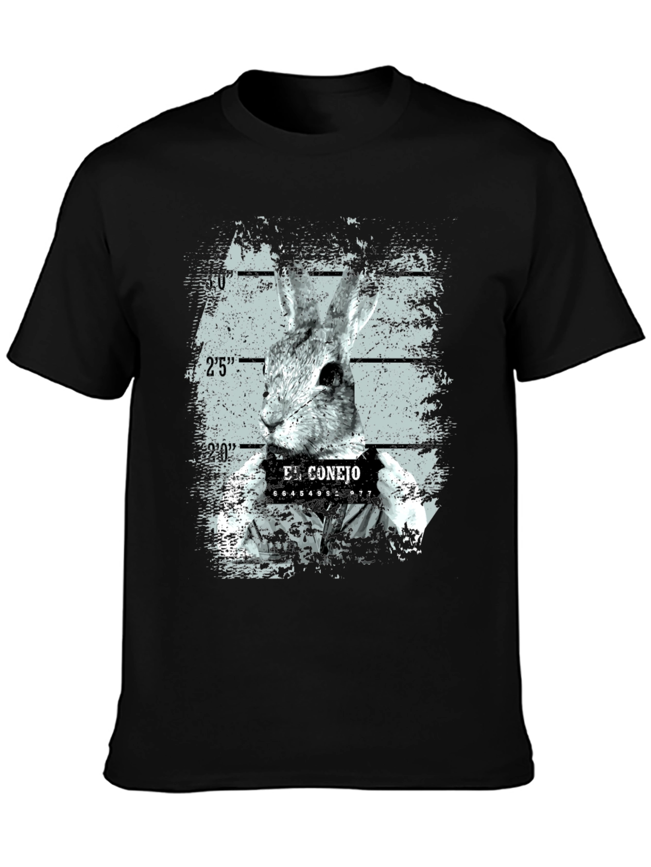 El Conejo Mugshot Tee - Funny Rabbit T-Shirt