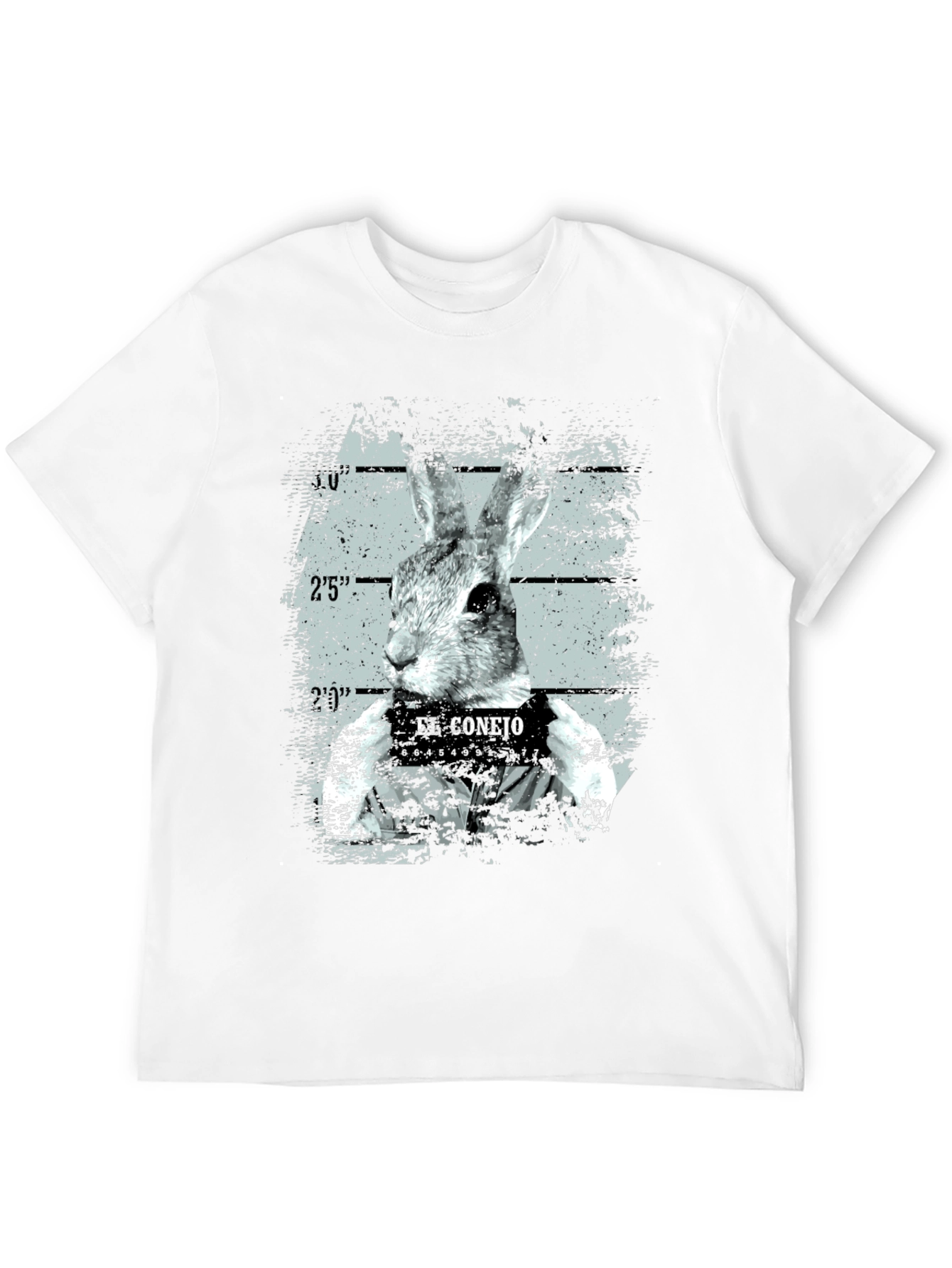 El Conejo Mugshot Tee - Funny Rabbit T-Shirt