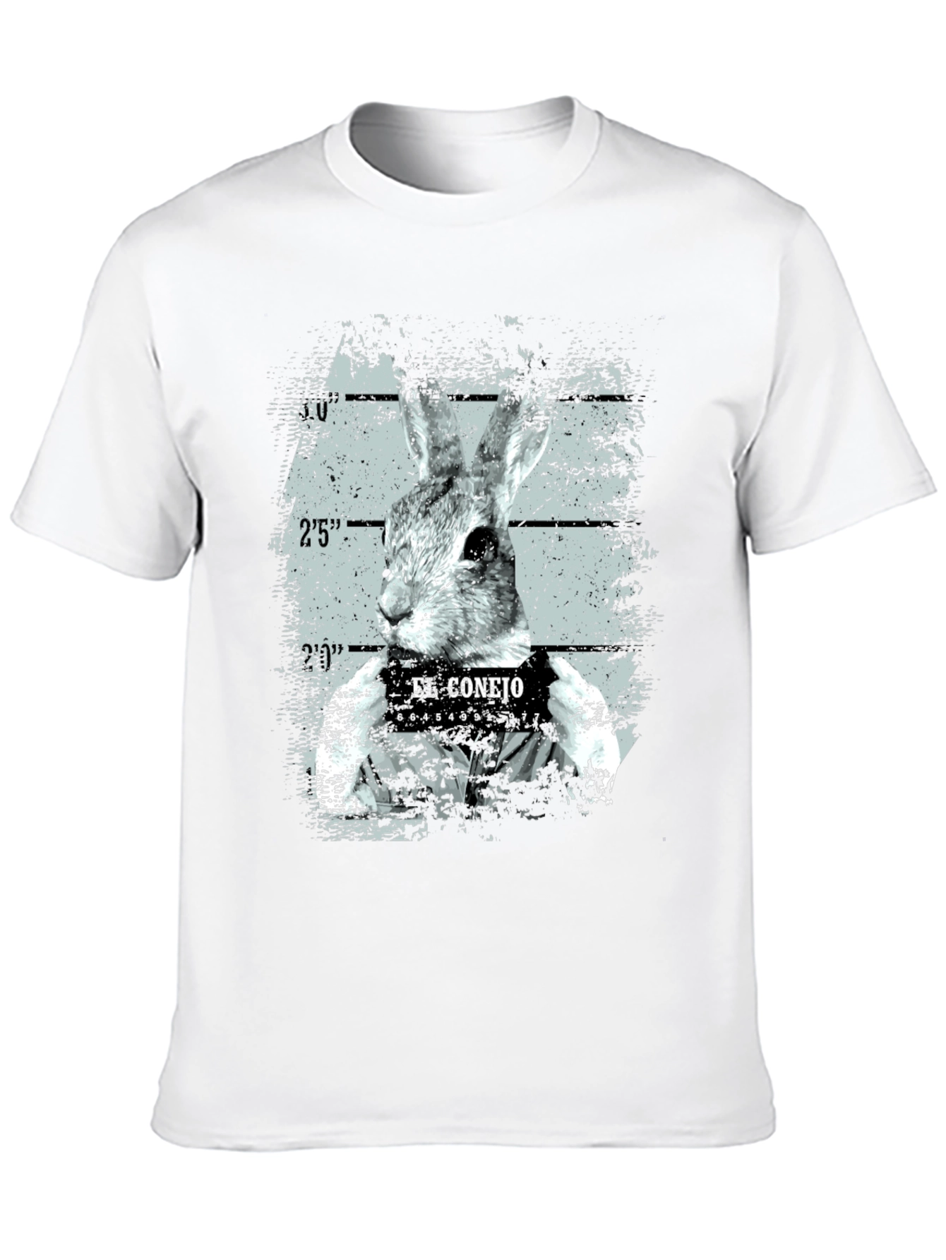 El Conejo Mugshot Tee - Funny Rabbit T-Shirt