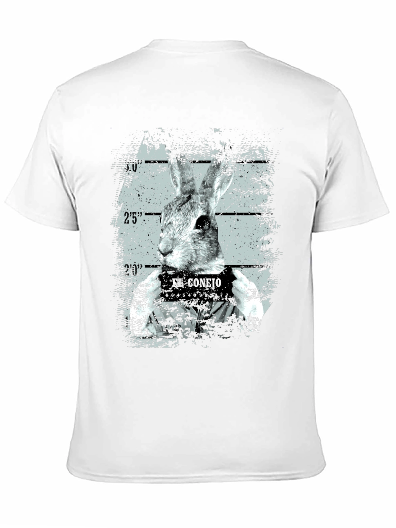 El Conejo Mugshot Tee - Funny Rabbit T-Shirt
