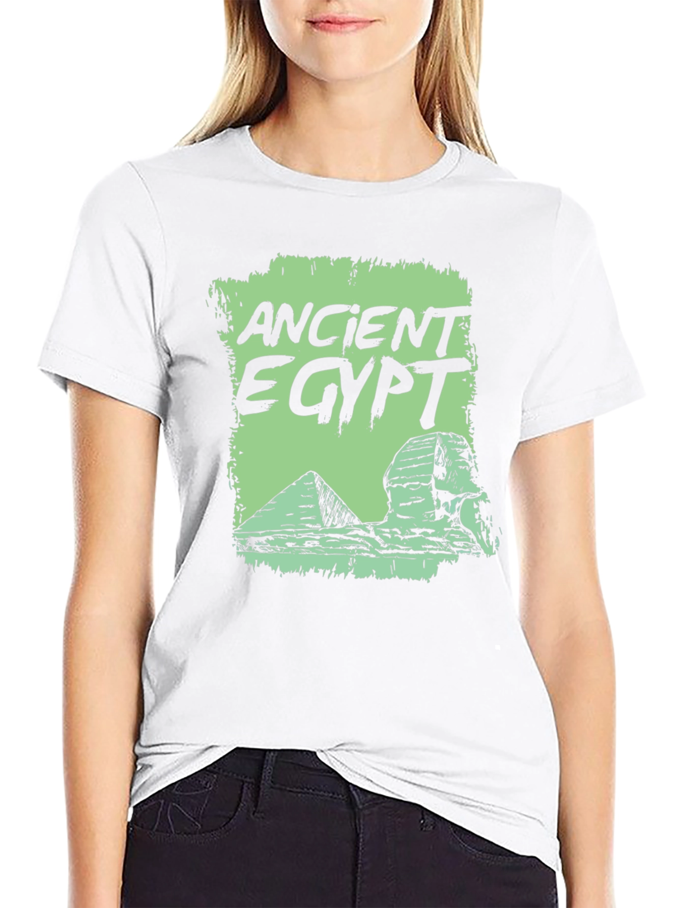 Ancient Egypt Tee - Pyramid & Sphinx Graphic T-Shirt