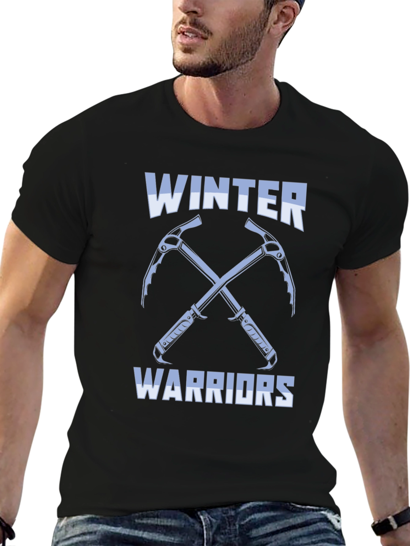 Winter Warriors Graphic Tee - Black