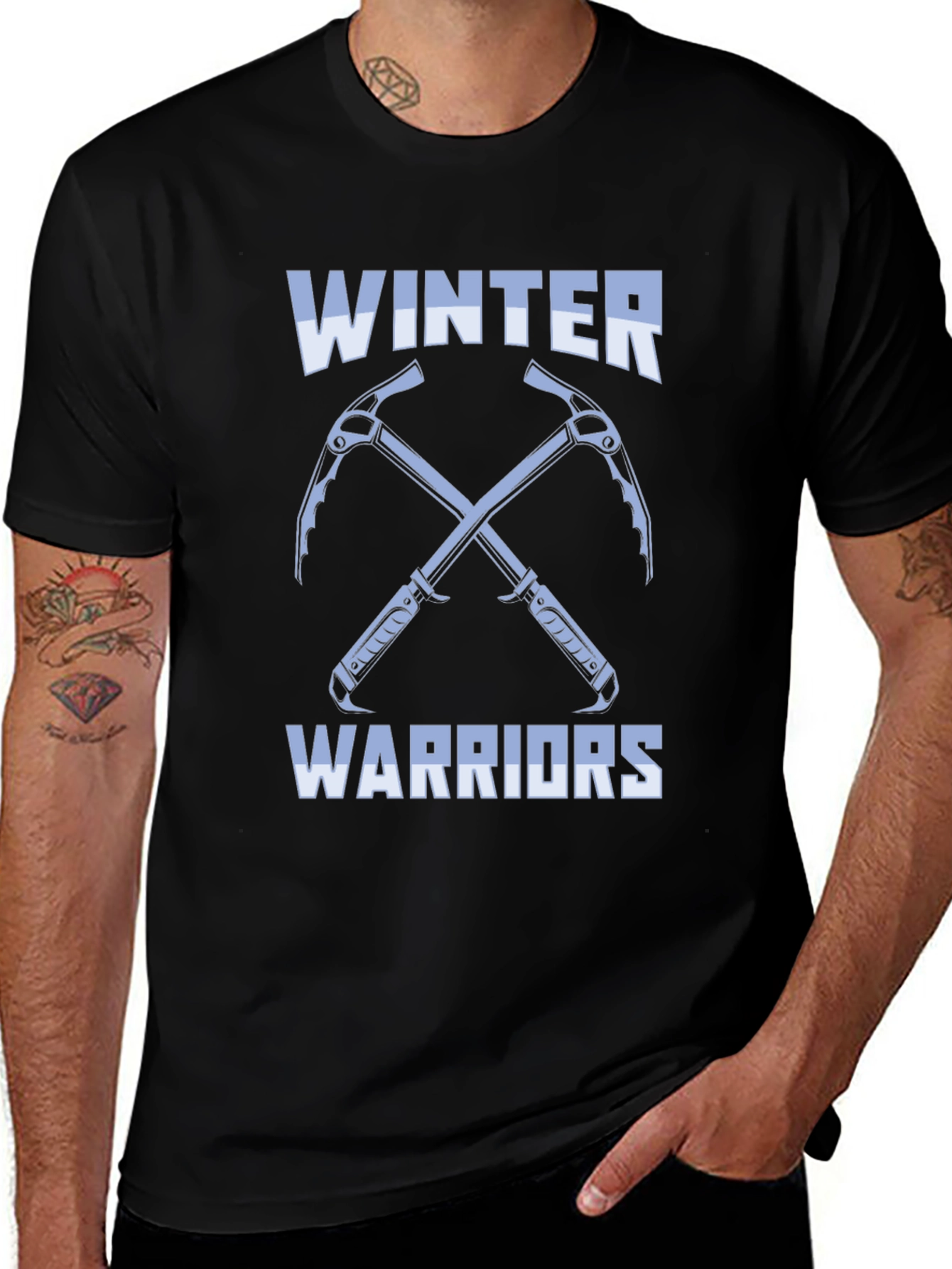 Winter Warriors Graphic Tee - Black