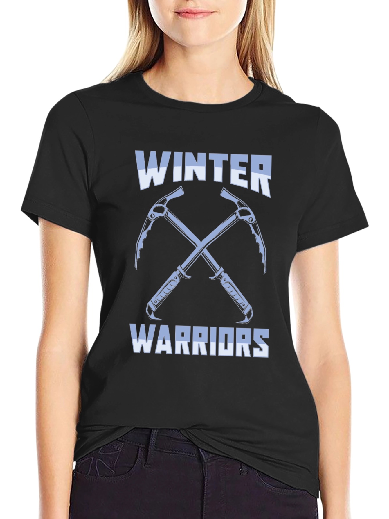 Winter Warriors Graphic Tee - Black