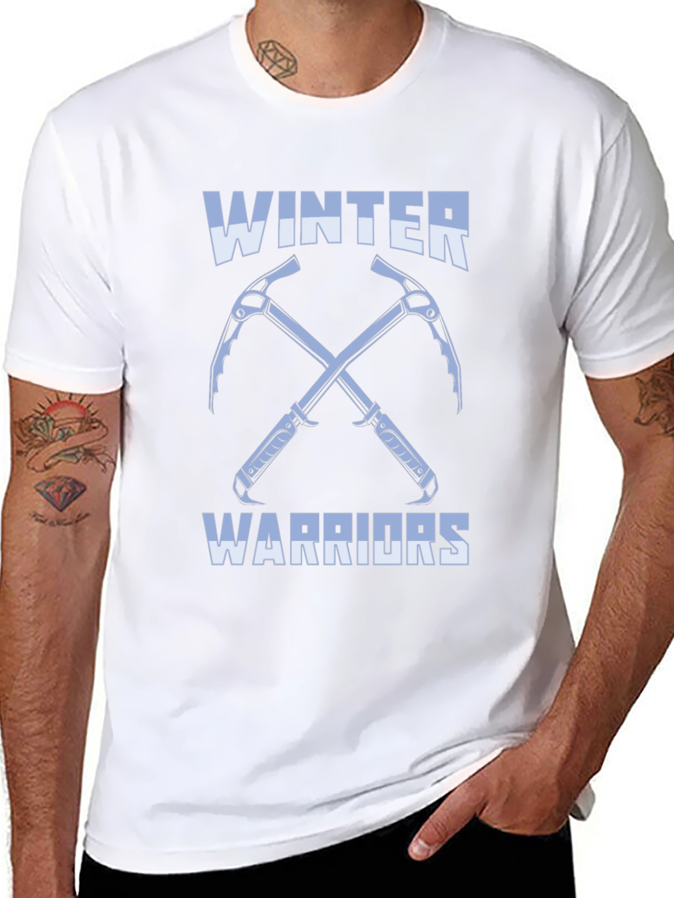 Winter Warriors Graphic Tee - Black