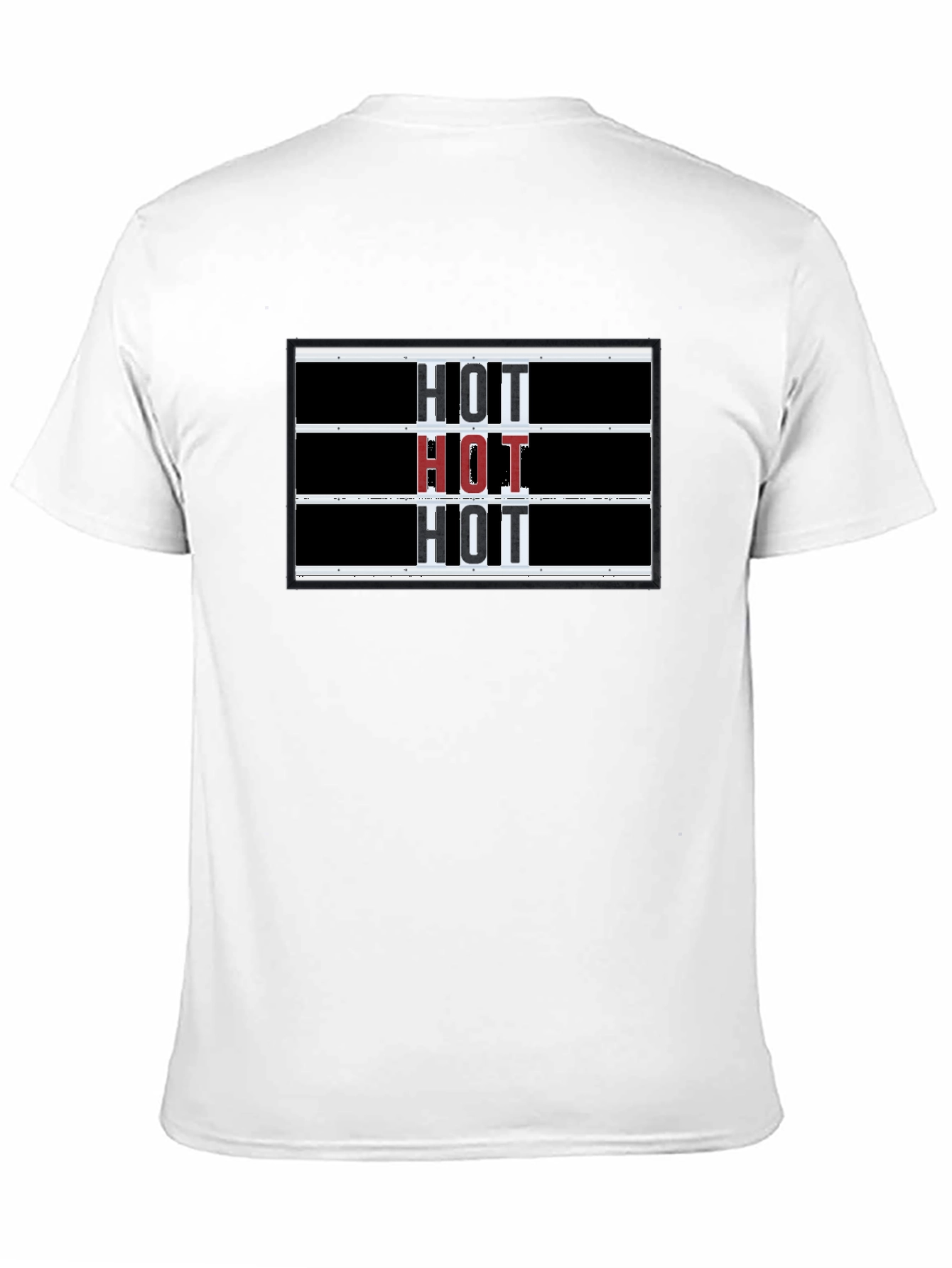 Hot Graphic Print Black T-Shirt