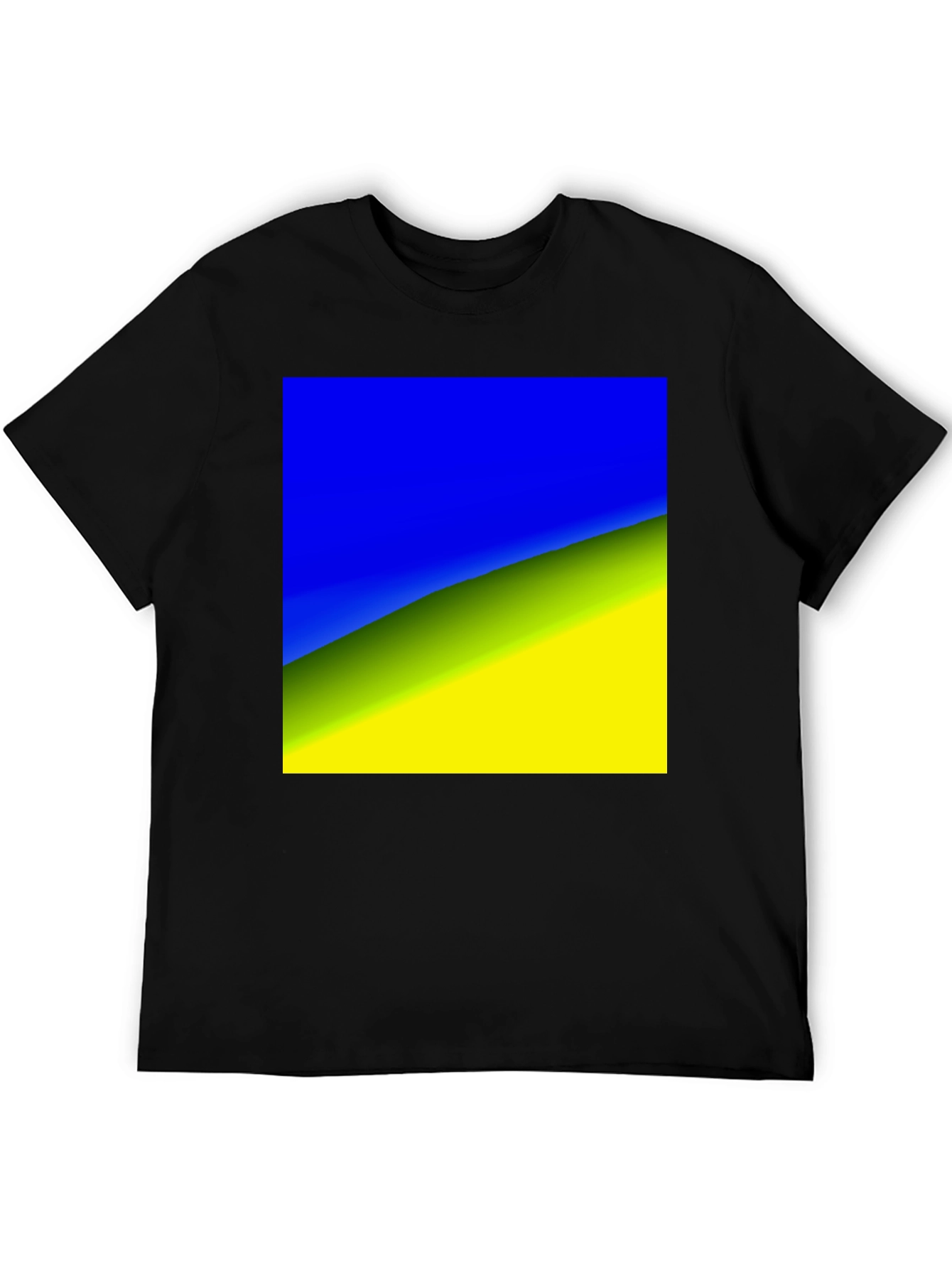 Ukraine Flag T-Shirt - Black Tee