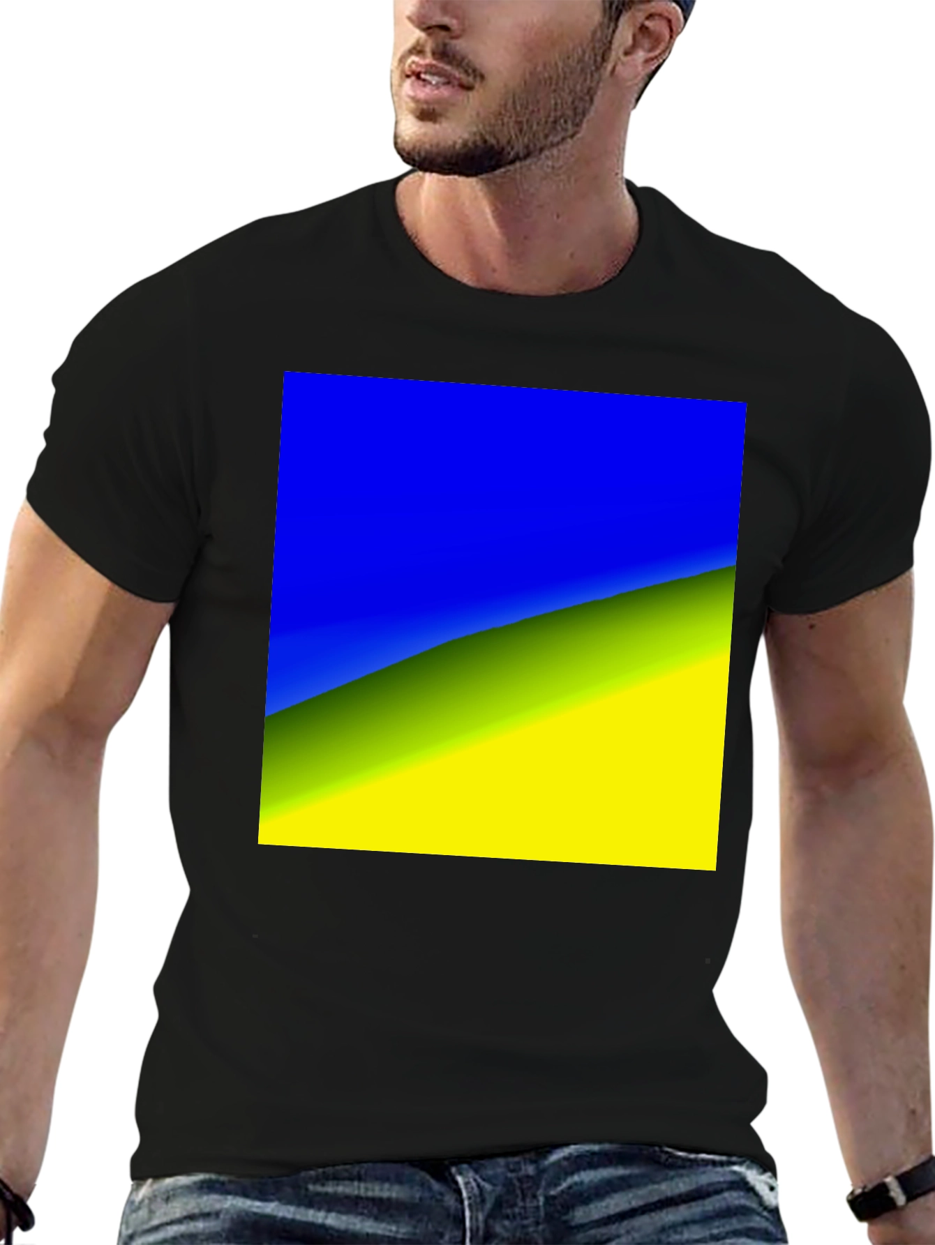 Ukraine Flag T-Shirt - Black Tee
