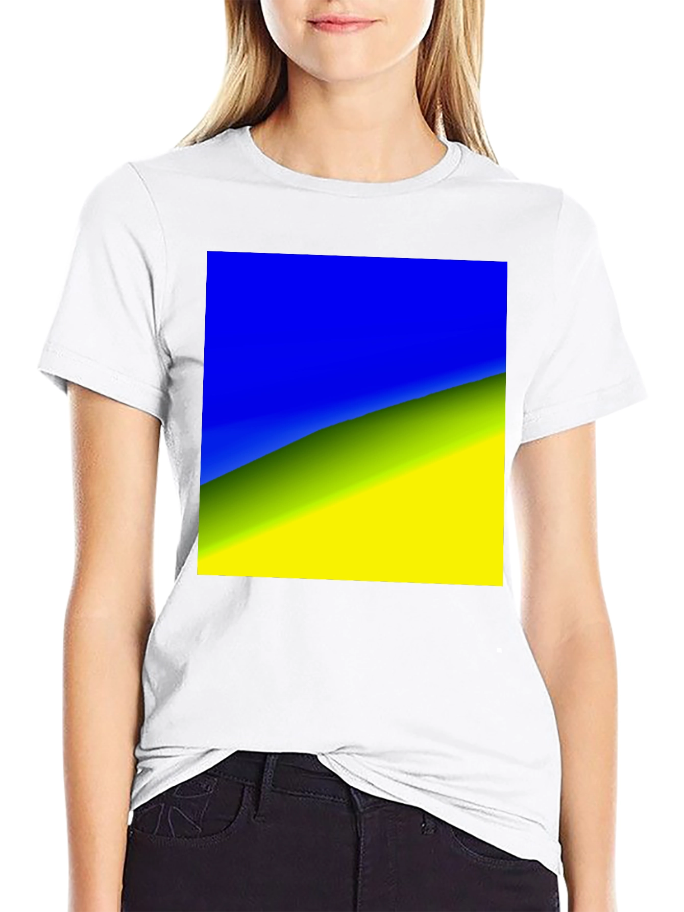 Ukraine Flag T-Shirt - Black Tee