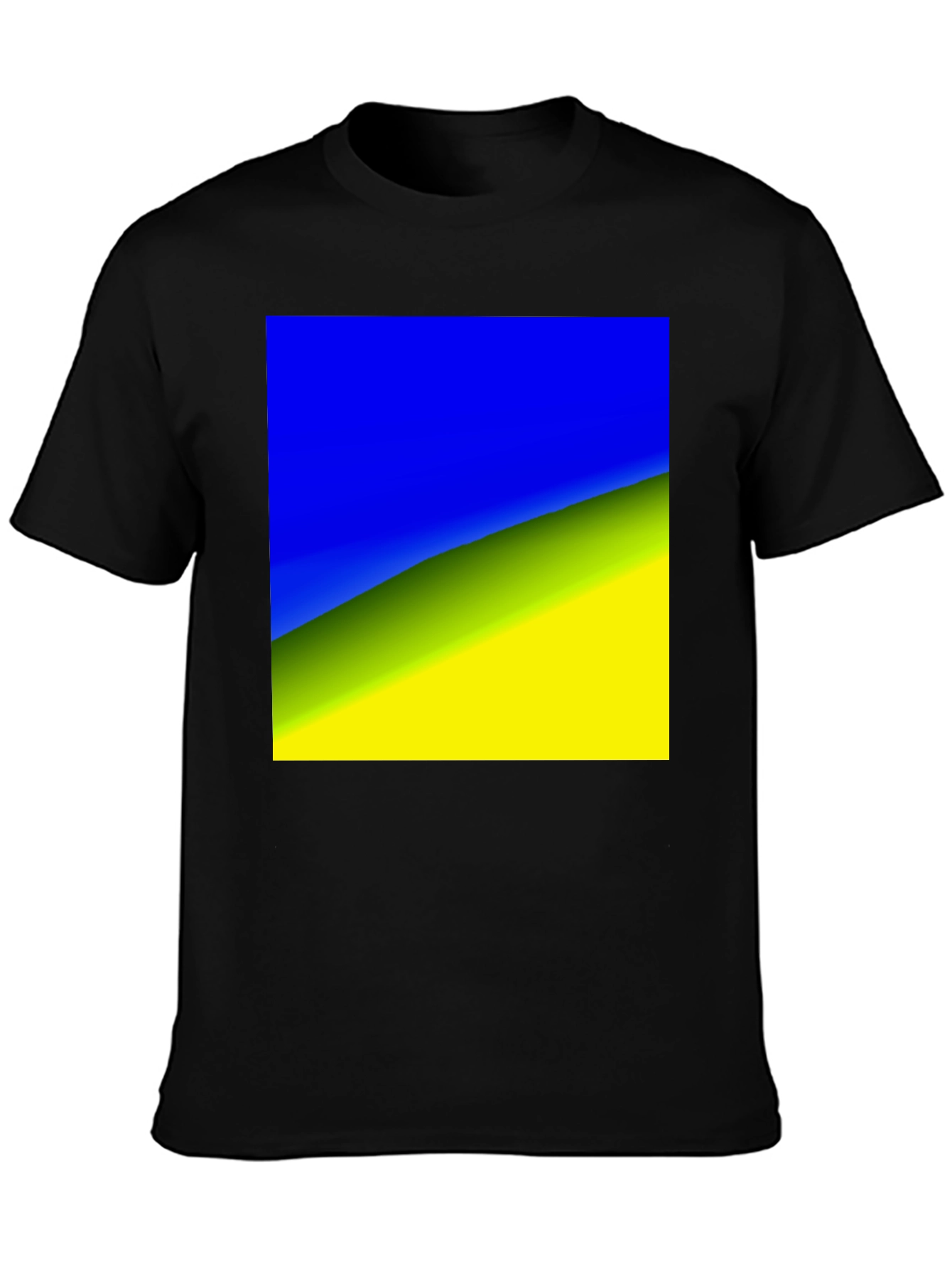 Ukraine Flag T-Shirt - Black Tee