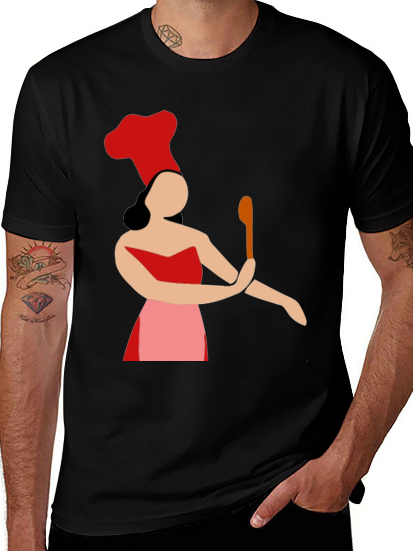 Chef Woman Graphic Tee - Novelty Cook T-Shirt