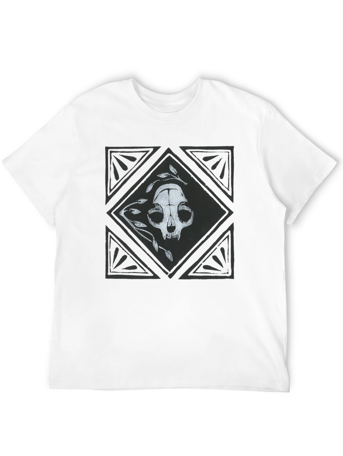 Skull & Leaves Graphic Tee