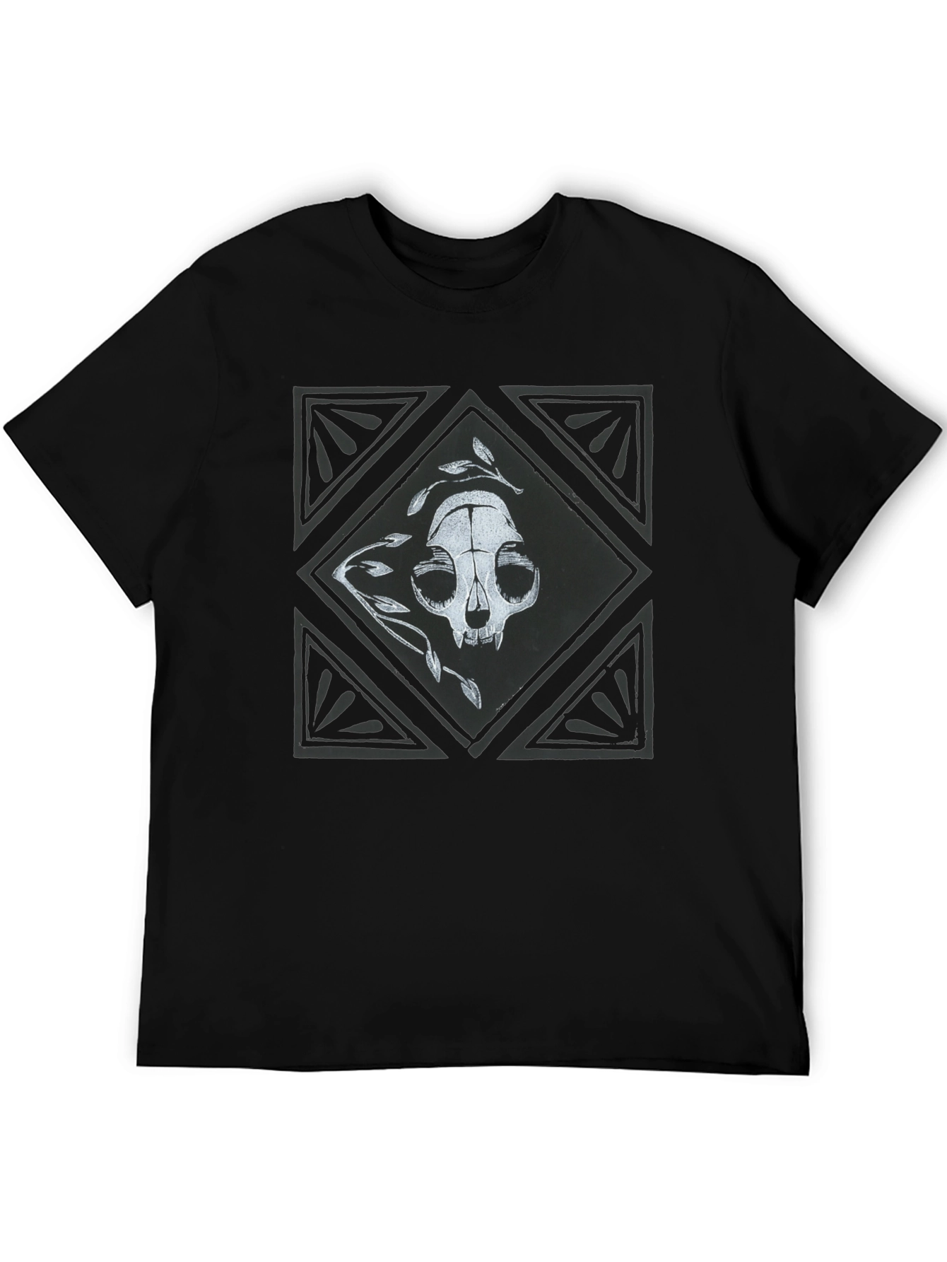 Skull & Leaves Graphic Tee