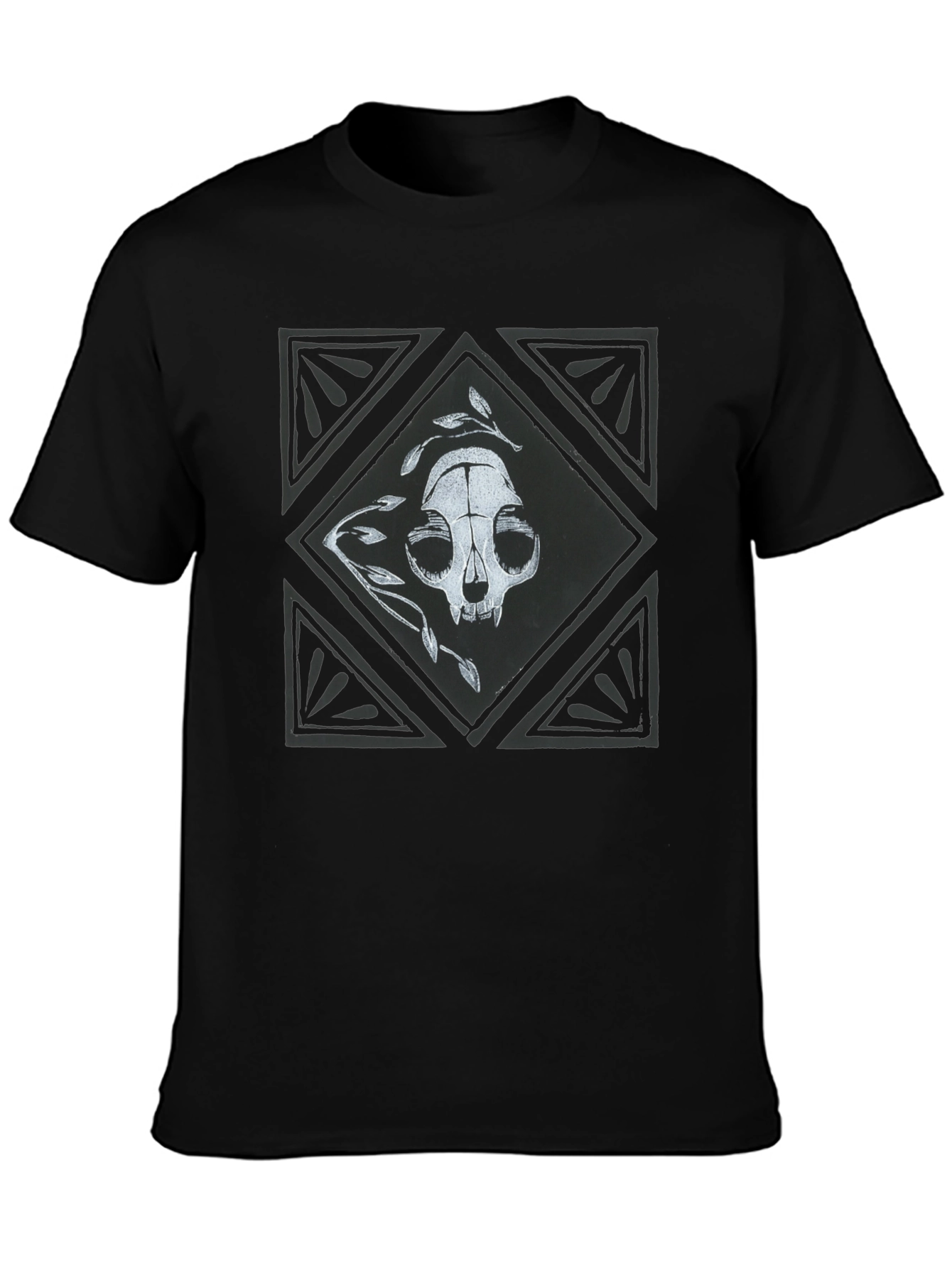 Skull & Leaves Graphic Tee