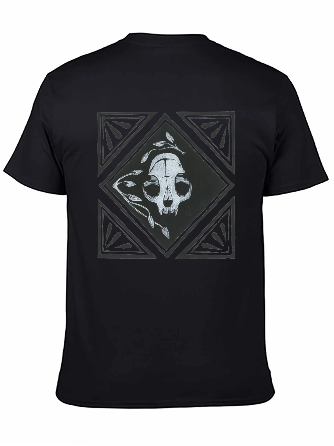 Skull & Leaves Graphic Tee