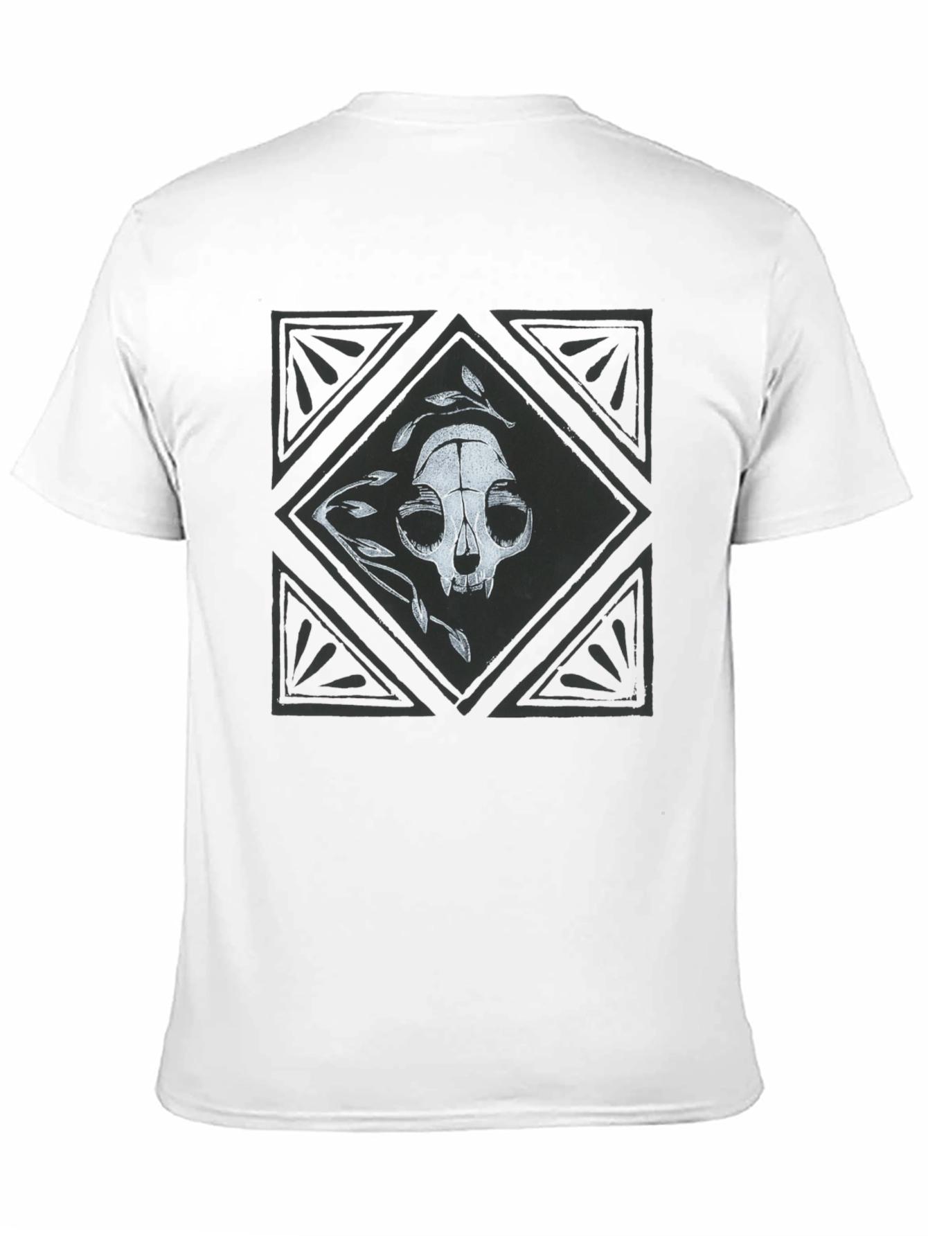 Skull & Leaves Graphic Tee