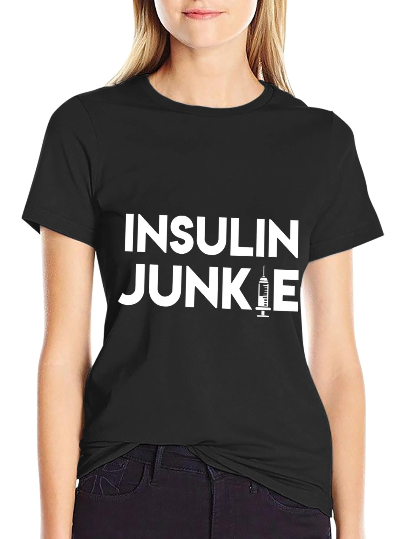 Insulin Junkie Black T-Shirt