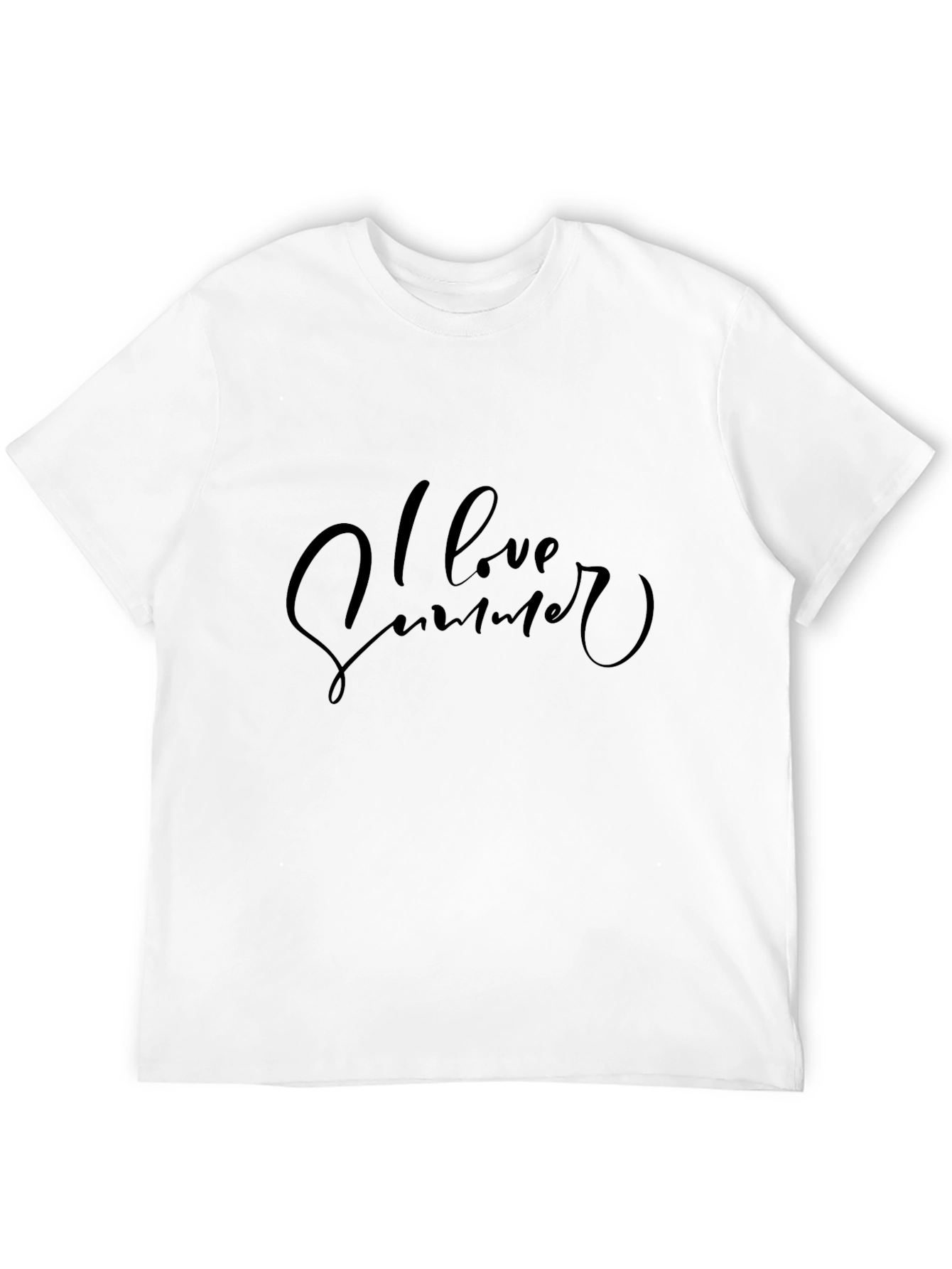 I Love Summer Black Tee