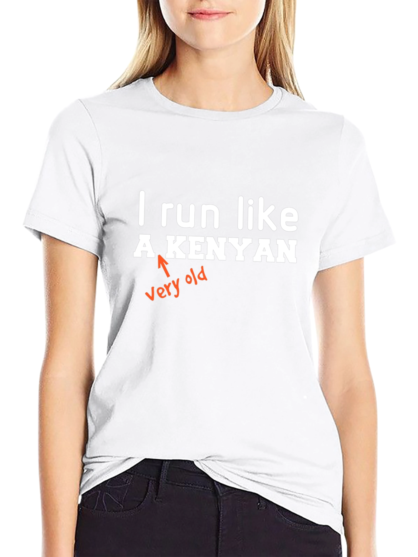 Funny I Run Like A Kenyan Graphic Tee