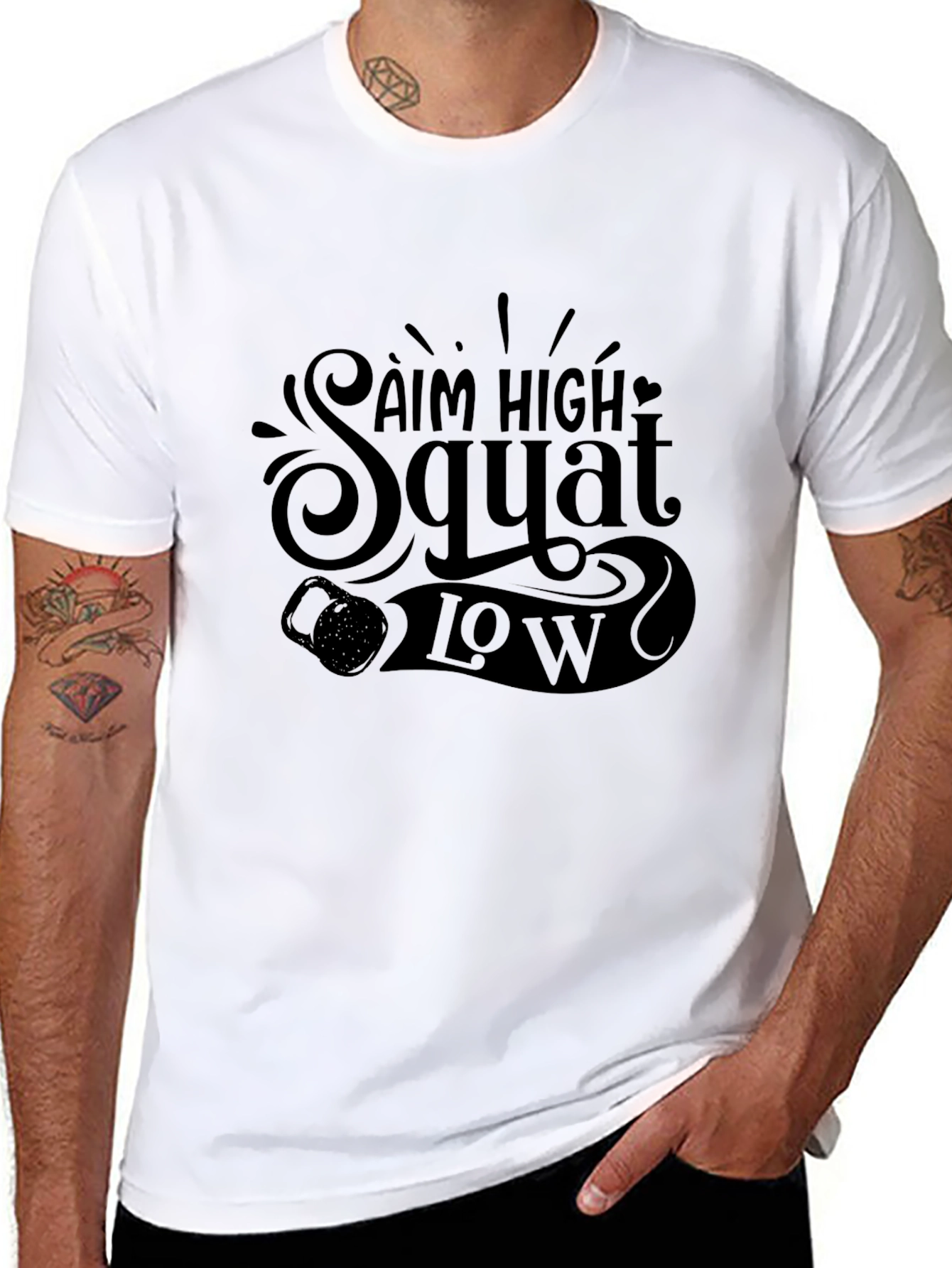 Aim High Squat Low Graphic Tee