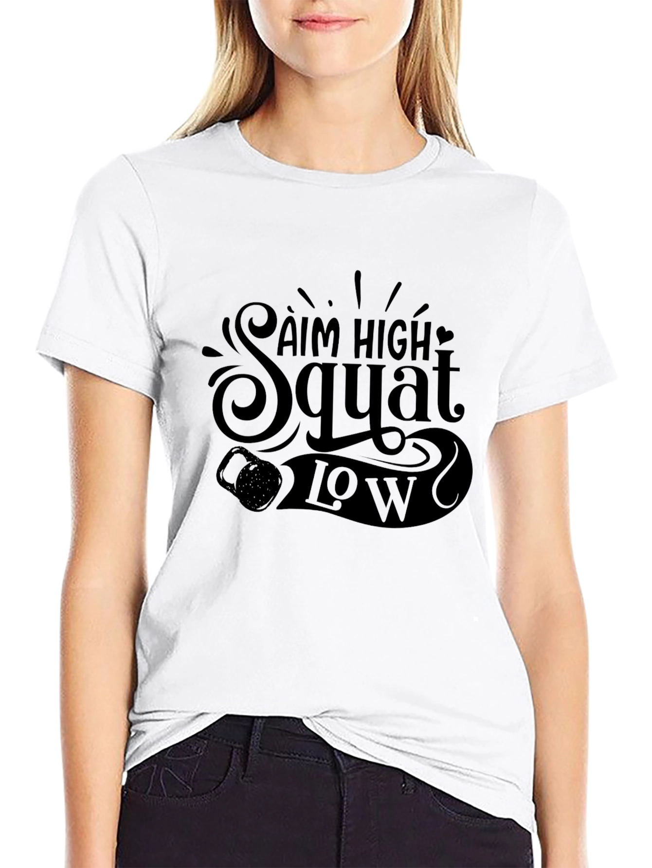 Aim High Squat Low Graphic Tee