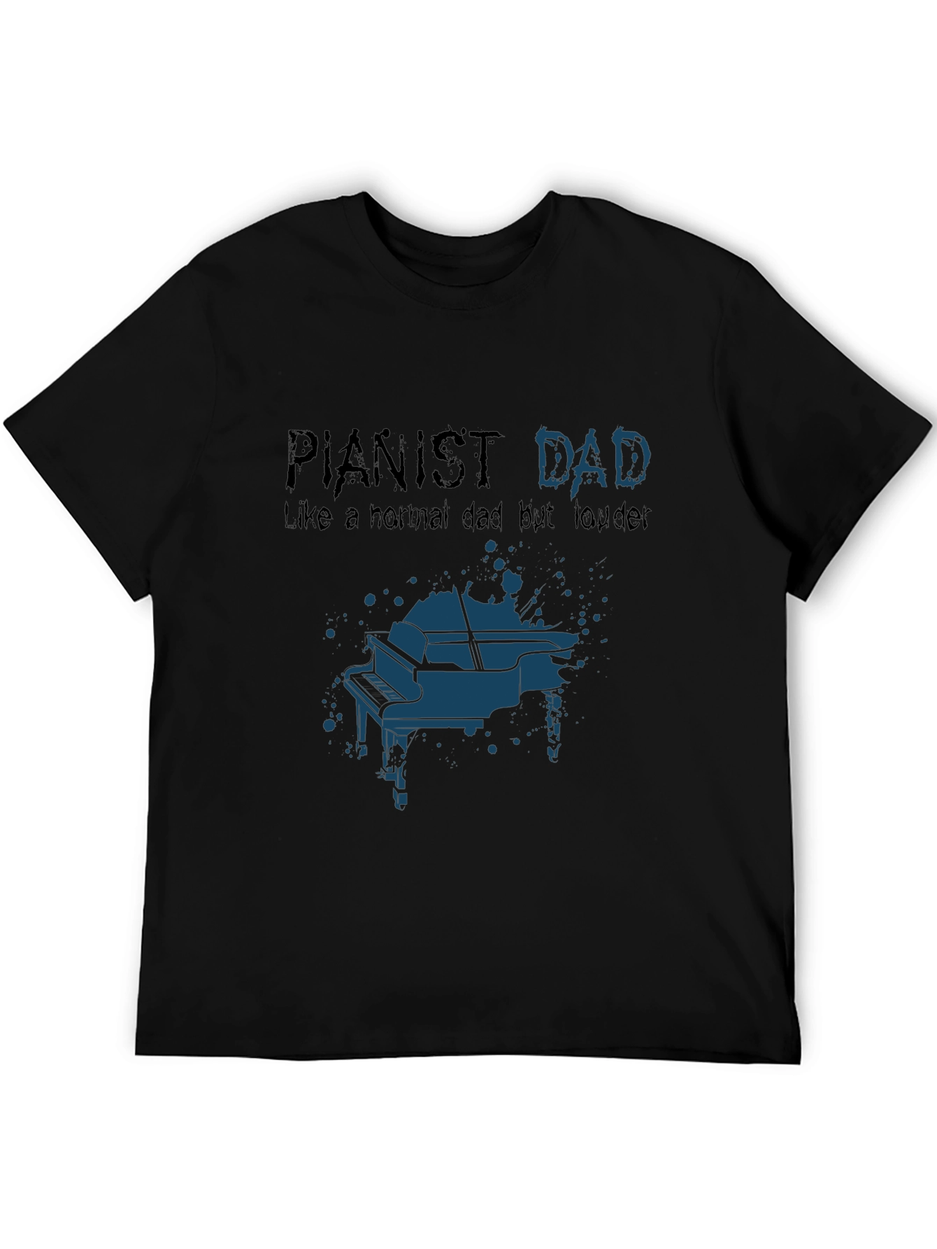Pianist Dad Graphic T-Shirt - Musician Father Tee