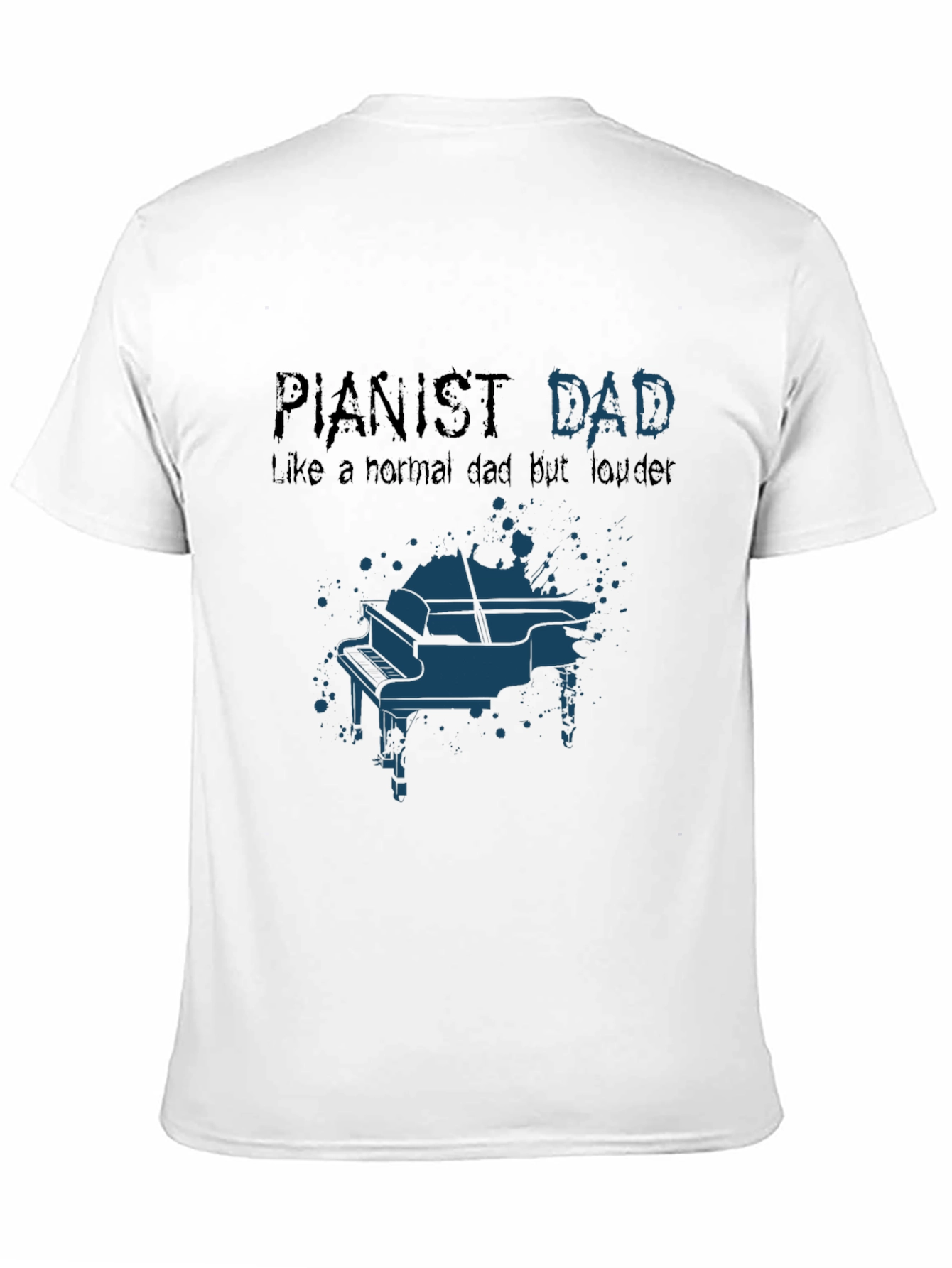 Pianist Dad Graphic T-Shirt - Musician Father Tee