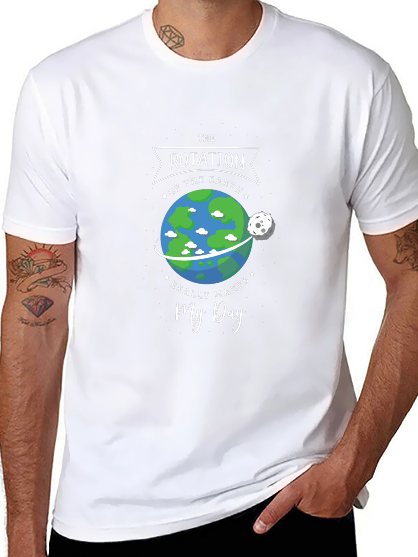 Earth Rotation Makes My Day Graphic Tee