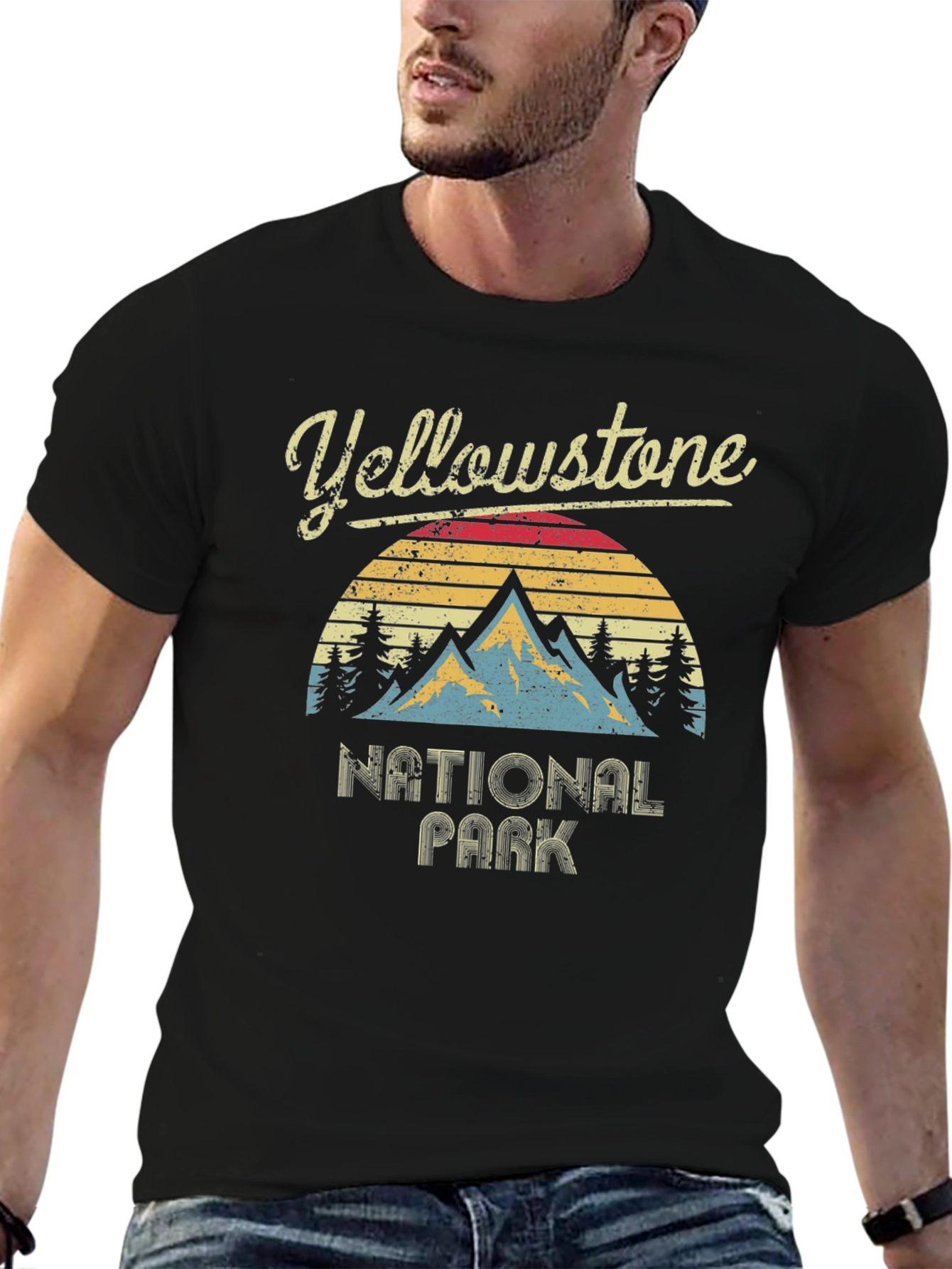 Yellowstone National Park Retro Graphic Tee