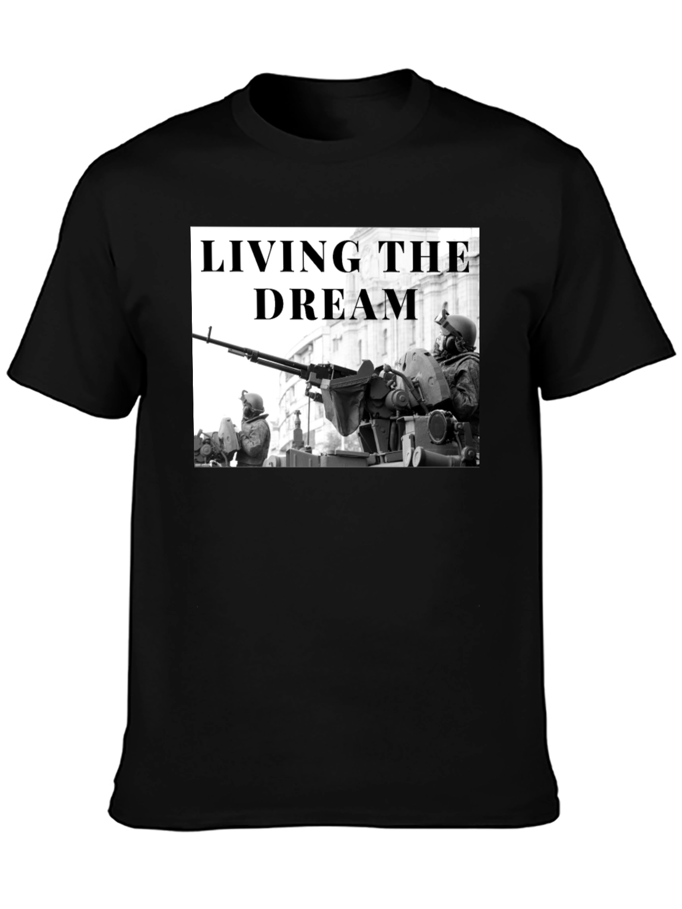 Living the Dream Military Graphic T-Shirt