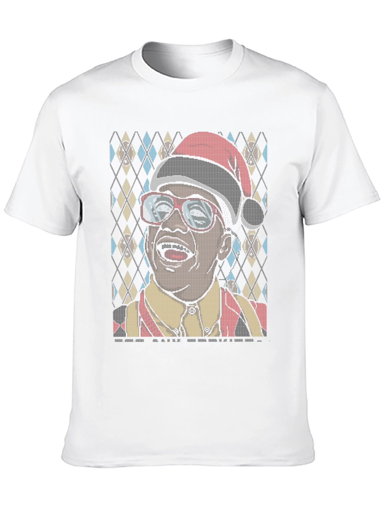 Funny Holiday T-Shirt with Santa Hat
