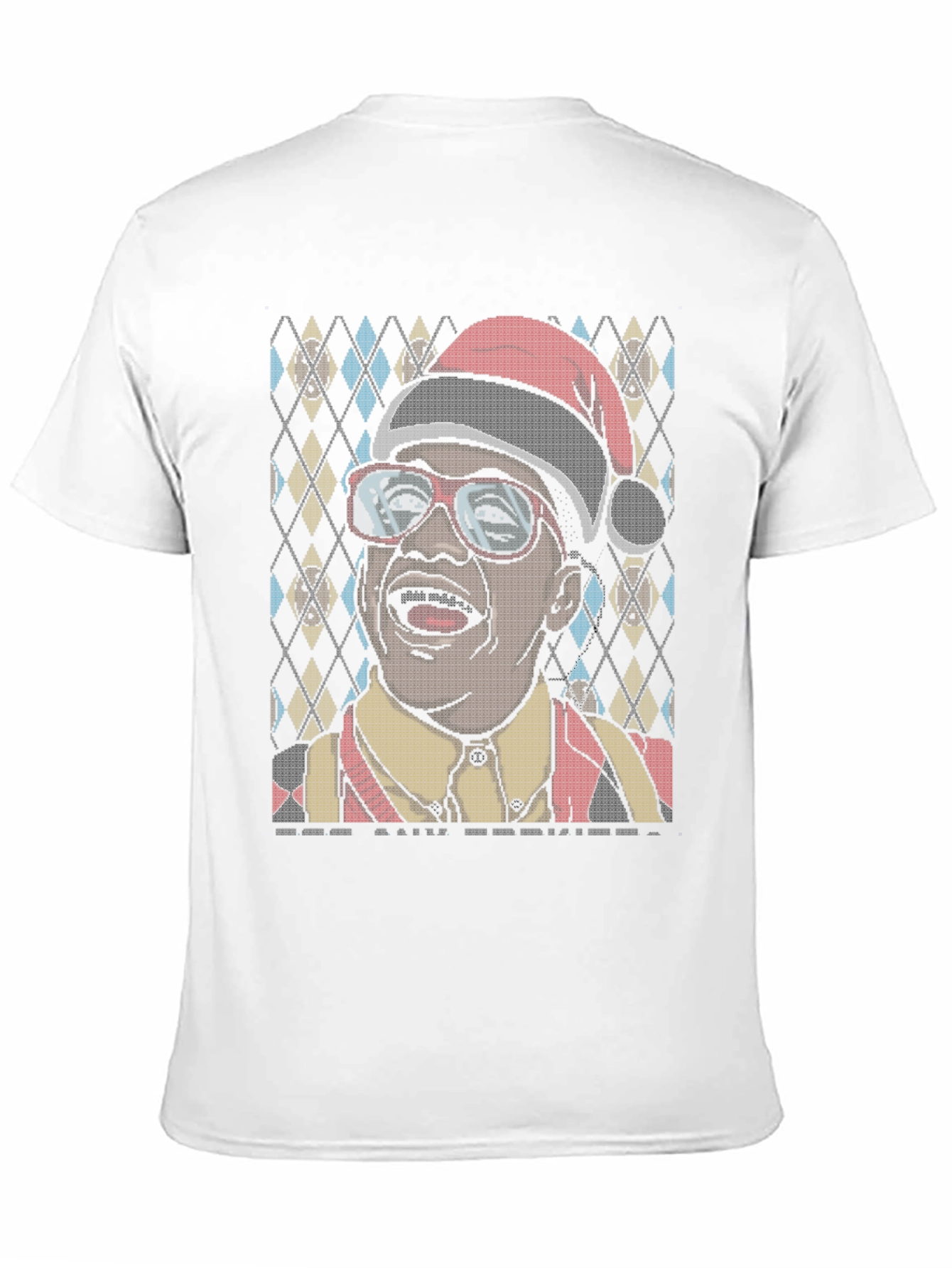 Funny Holiday T-Shirt with Santa Hat