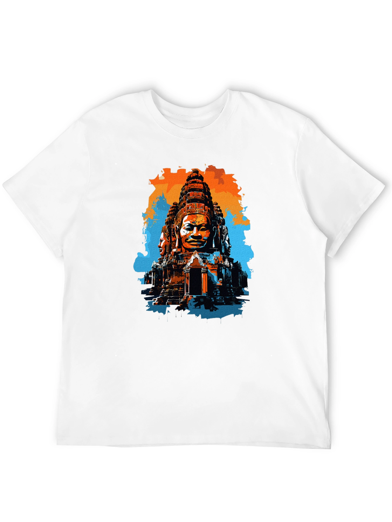 Bayon Temple T-Shirt Angkor Wat Cambodia Black