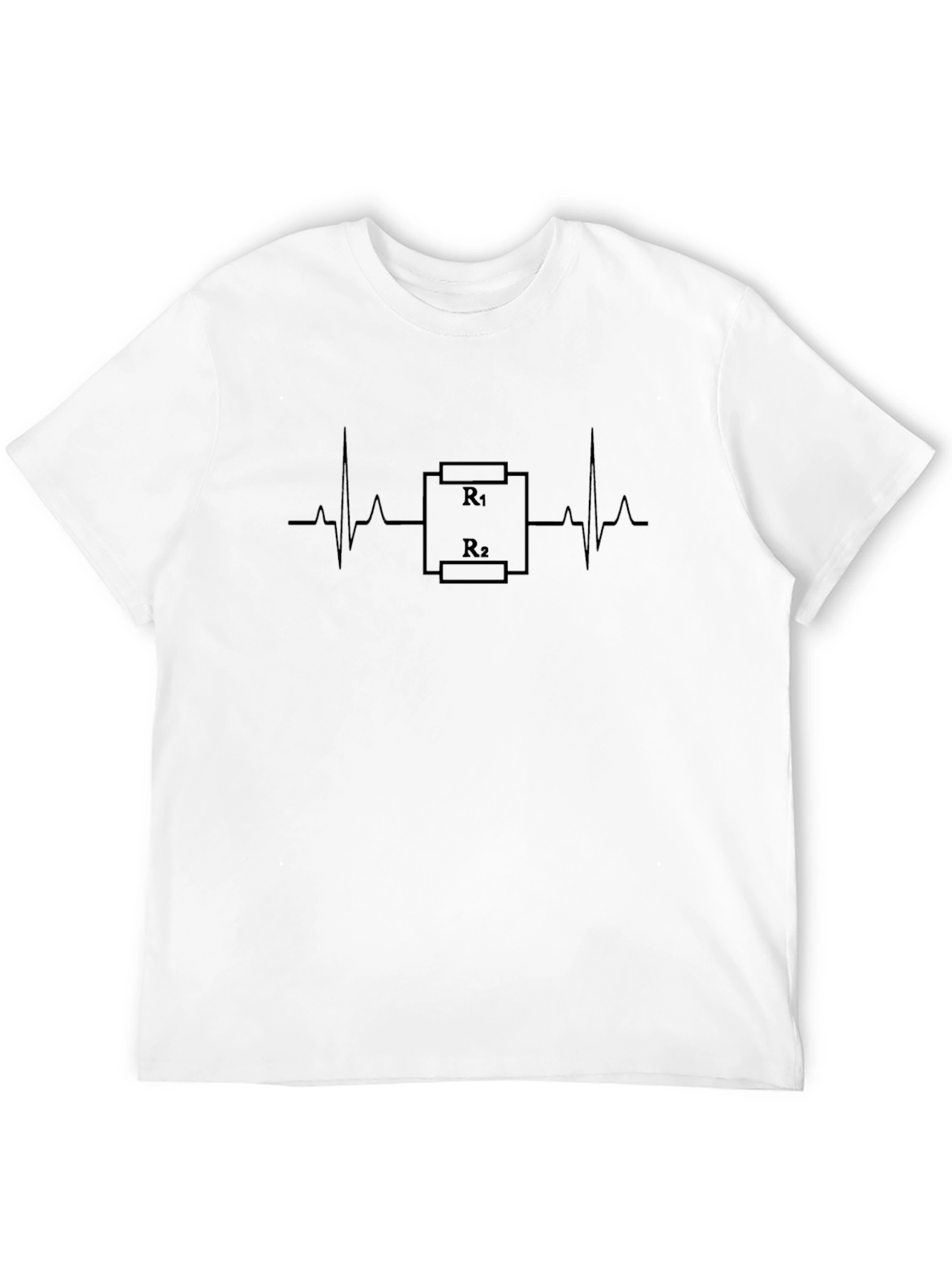 Resistor Heartbeat Black T-Shirt