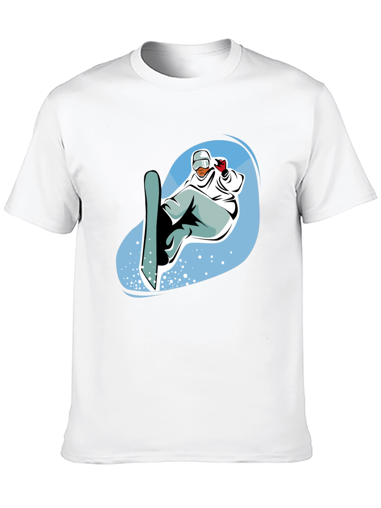 Snowboarder Graphic T-Shirt - Cool Black Tee