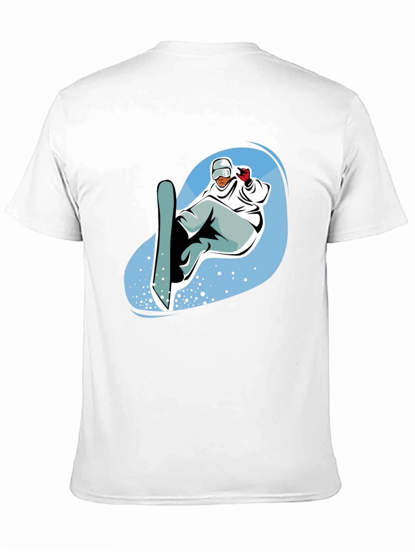 Snowboarder Graphic T-Shirt - Cool Black Tee